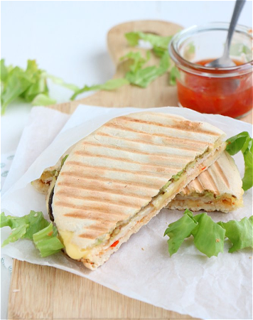 Pita kaas en ananas