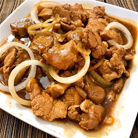 Filipino Pork Steak (Bistek)