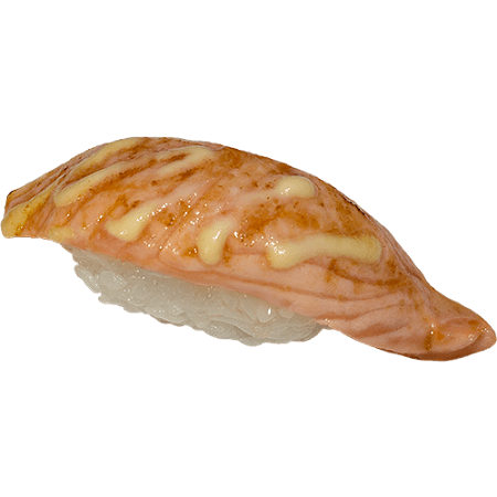 Seared salmon mayo nigiri