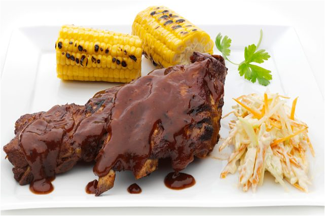 Spareribs kalf met maiskolf