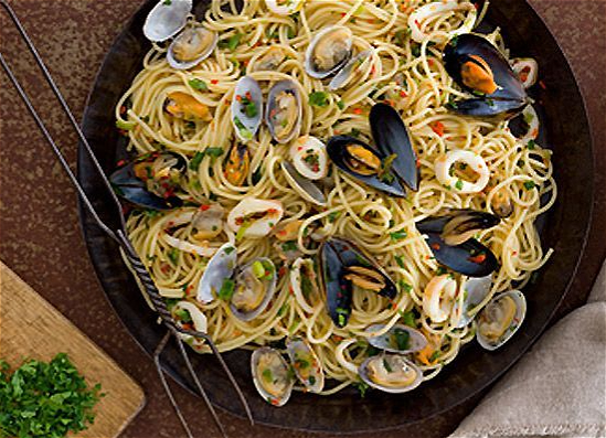 Frutti di mare spaghetti