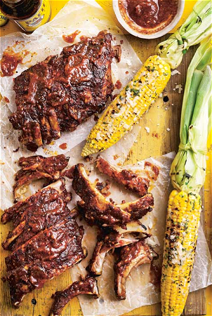 Spareribs kalf met maiskolf