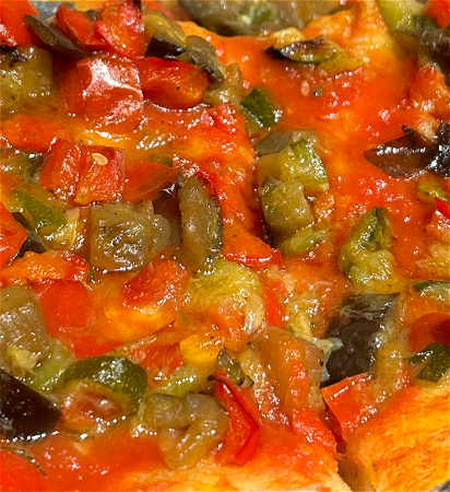 Groenten pizza vegan