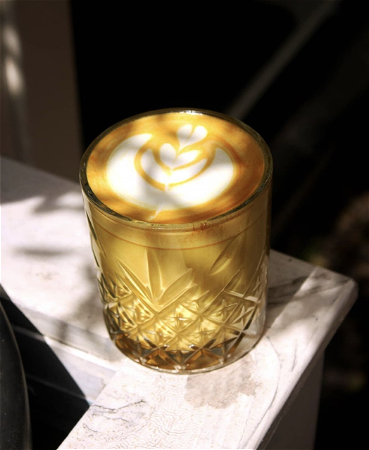 Golden turmeric latte