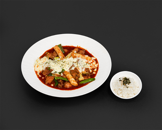 Dakgalbi and White Rice