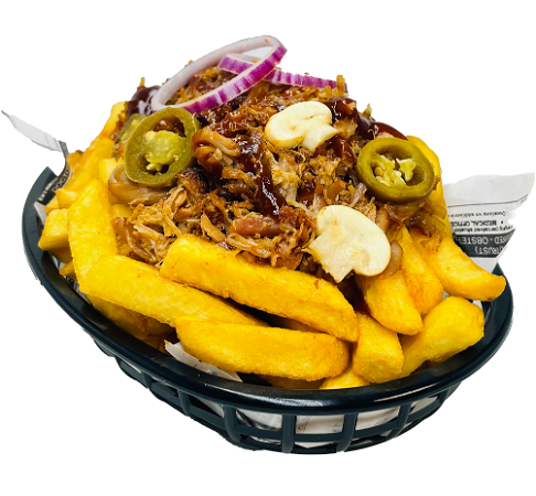 Loaded fries pulled beef