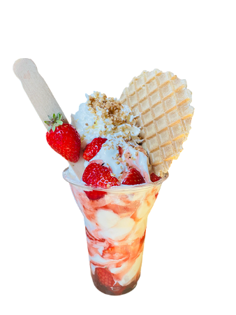 Sorbet verse aardbeien