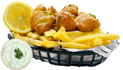 Loaded fries 'Fish and chips'