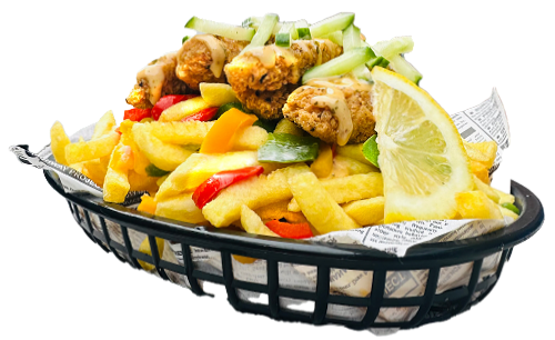 Loaded fries crispy chicken