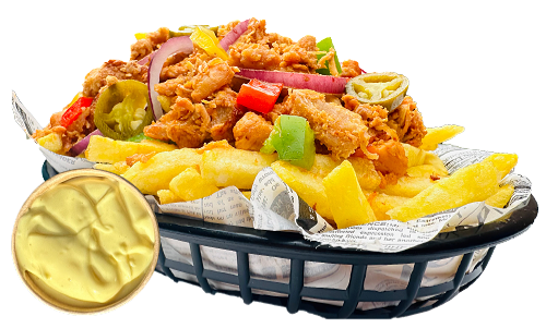 Loaded fries Hot chicken