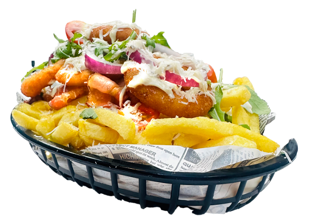 Loaded fries truffel