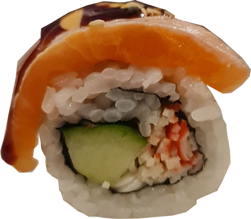crab and salmon roll