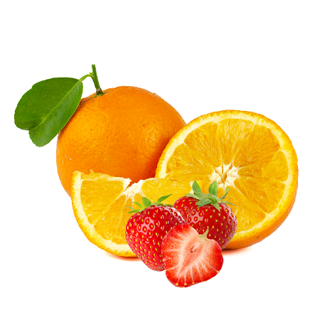 Orange juice strawberry twist