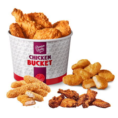 Tasty Bucket 6 Nuggets 4 Wings 4 Strips 