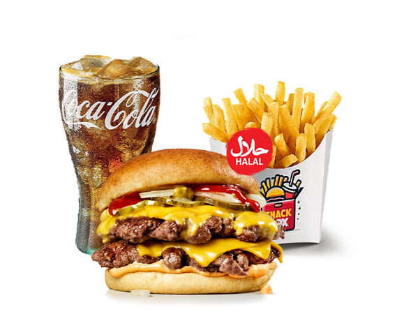 Double Smash burger Menu