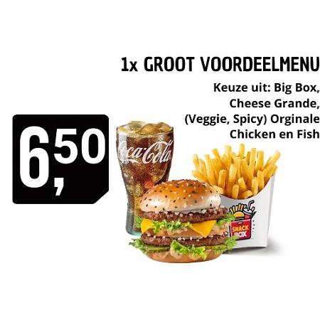 1x VOORDEELMENU