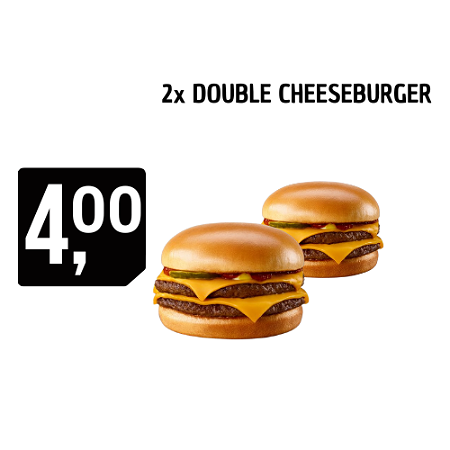 2x DOUBLE CHEESEBURGER 