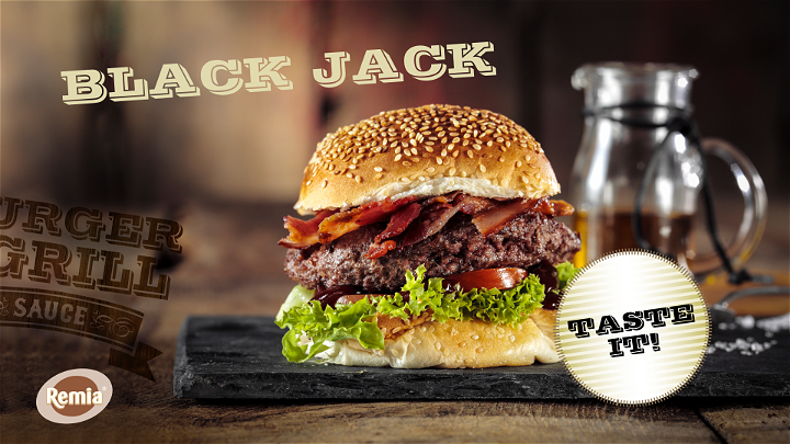 Black Jack double burger (rund)