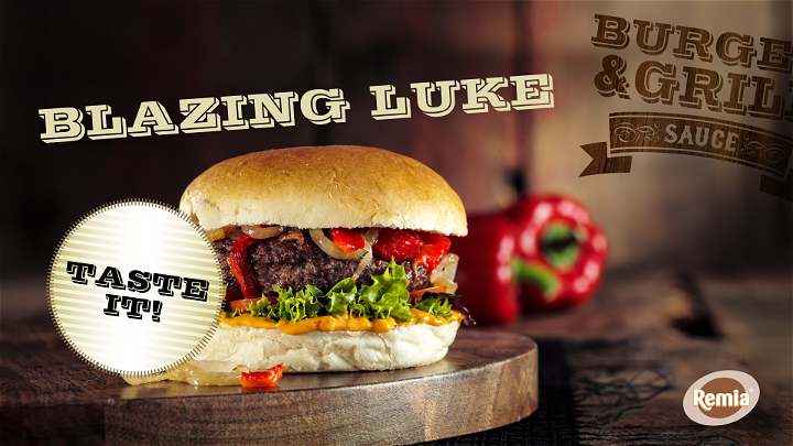 Blazing Luke double burger (rund)