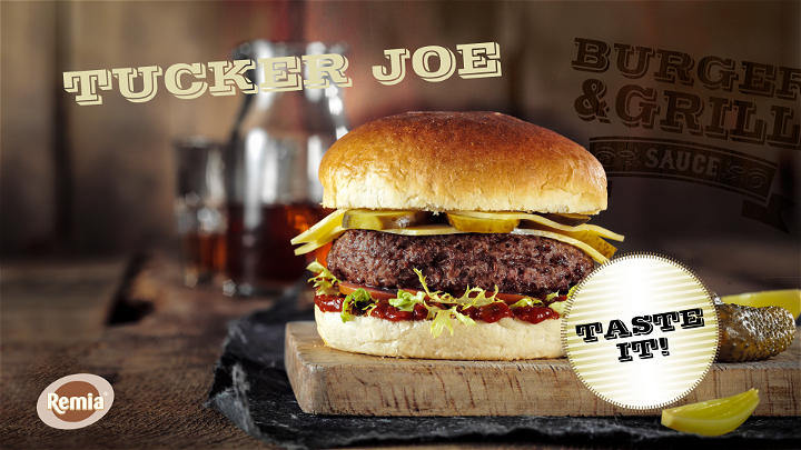 Tucker Joe double burger (rund)