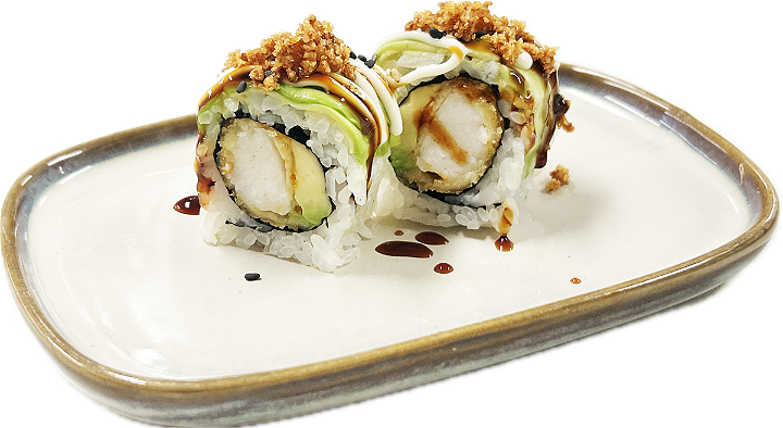 Vegan green dragon roll 