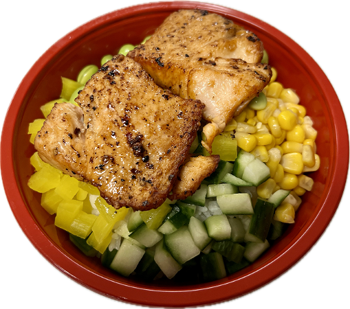 Salmon grill bowl