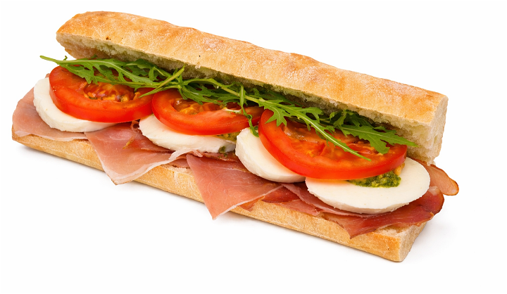 Mozzarella tomaat met rauwe ham