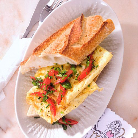 Baquete  Gezond met omelet