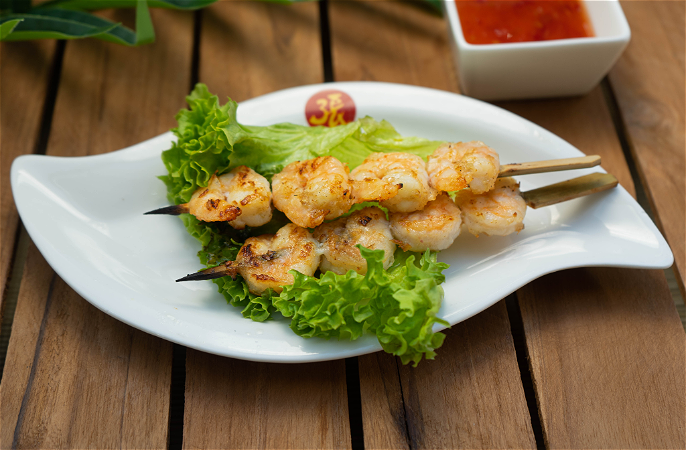 Tom Nuong | Grilled Prawn Satay