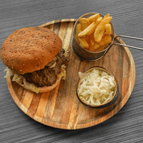 BBQ bacon burger menu