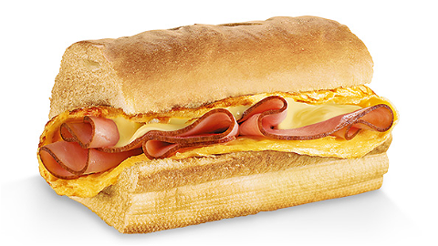 Omelet, ham en kaas 15cm sub