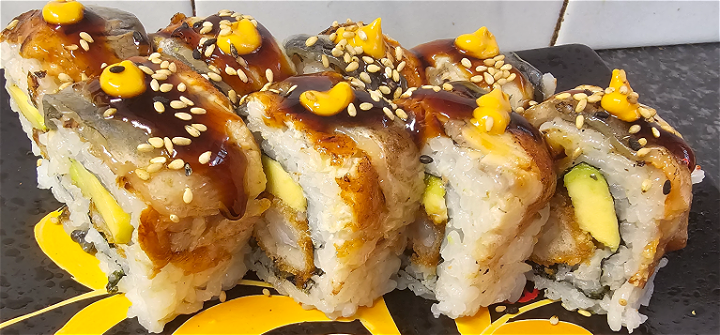 Soft shell dragon roll