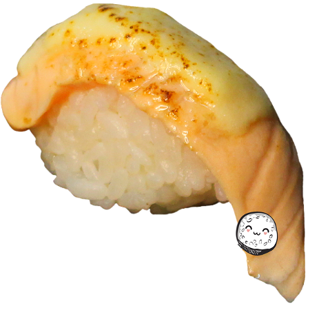 Sake cheese nigiri