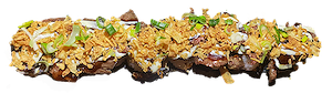 Flamed beef roll