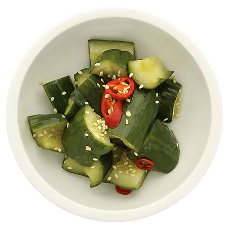 zoutzure komkommersalade