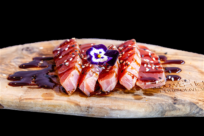 Flamed Sashimi Tuna