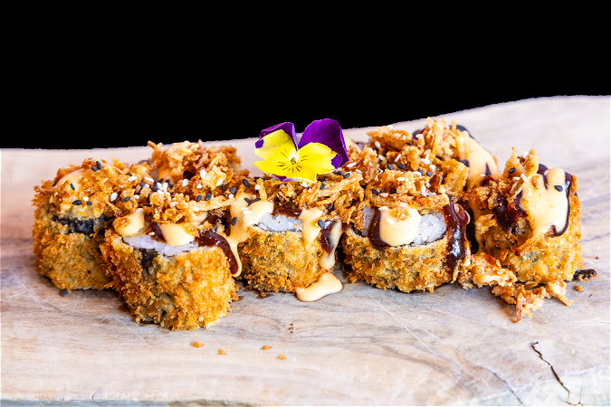Fried Cucumber Maki Roll