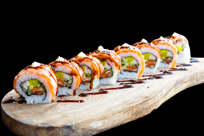 Flambee Double Salmon roll