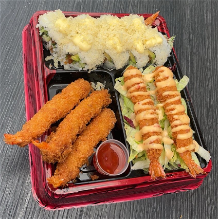 Bento box garnalen