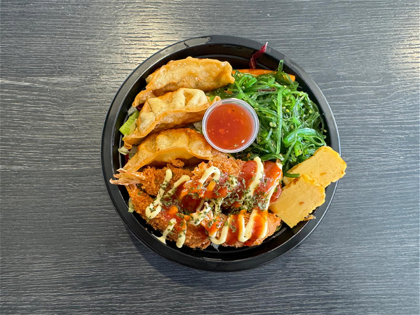 Bento bowl spicy ebi fry