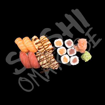 Zalm en tonijn mix 14 stuks