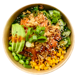 Poke bowl spicy zalm