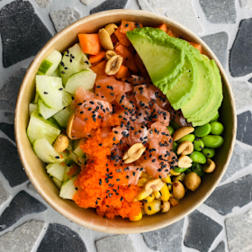 Poké bowl zalm