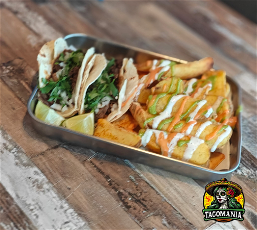 Combo 1, Tacos met gekruid friet