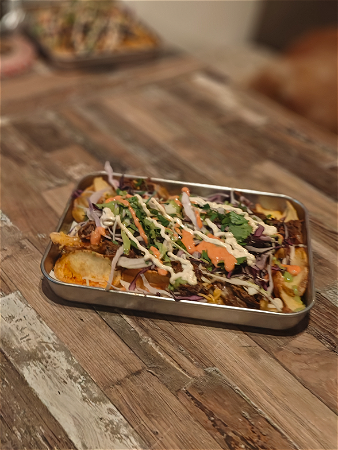 Carnitas papas locas