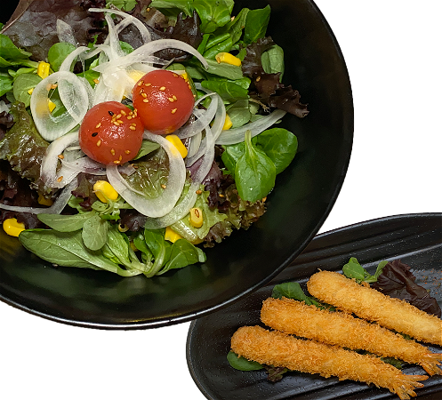 Mixed Salad with Ebi Fry