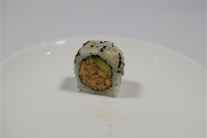 Salmon mousse uramaki