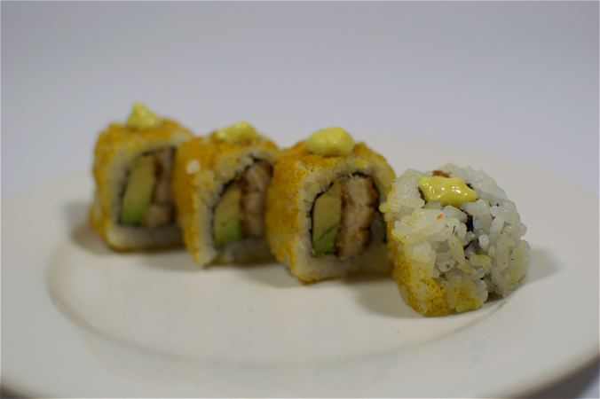 Curry chicken uramaki