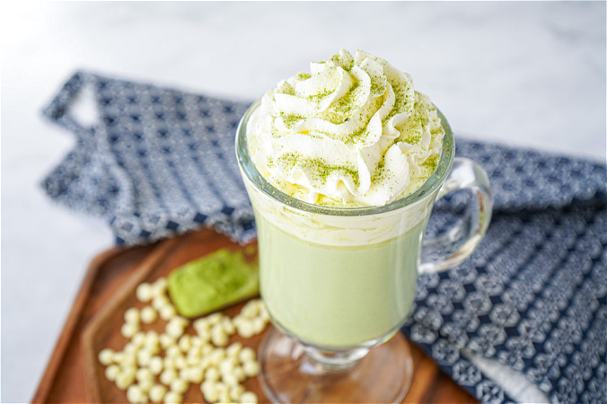 Warme Matcha Slagroom