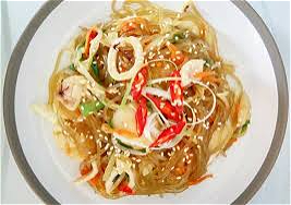 Japchae Seafood Noodles